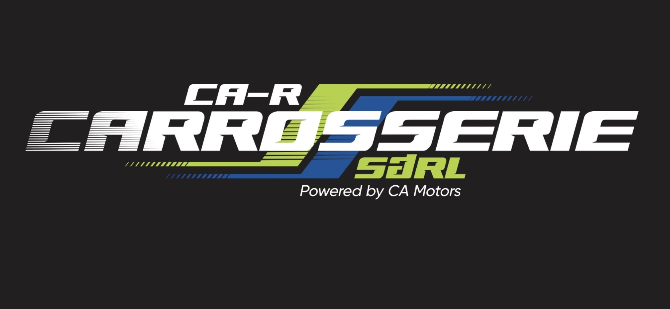 Logo CA-R Carrosserie Sàrl, Powered by CA Motors